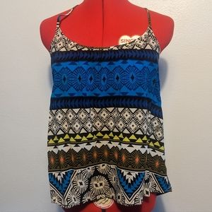 OLD NAVY - Spaghetti Strap Tank Top, Multi Patterned, Small